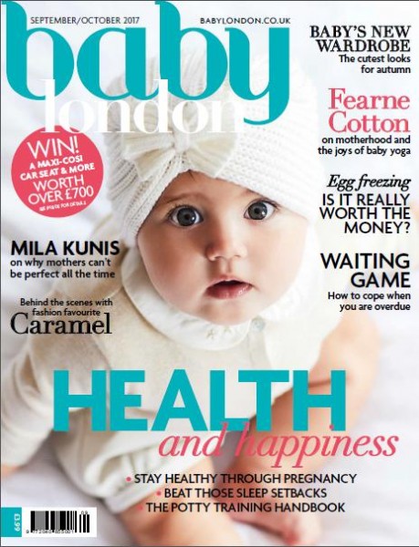 Willow on the cover of Baby London -September/October 2017